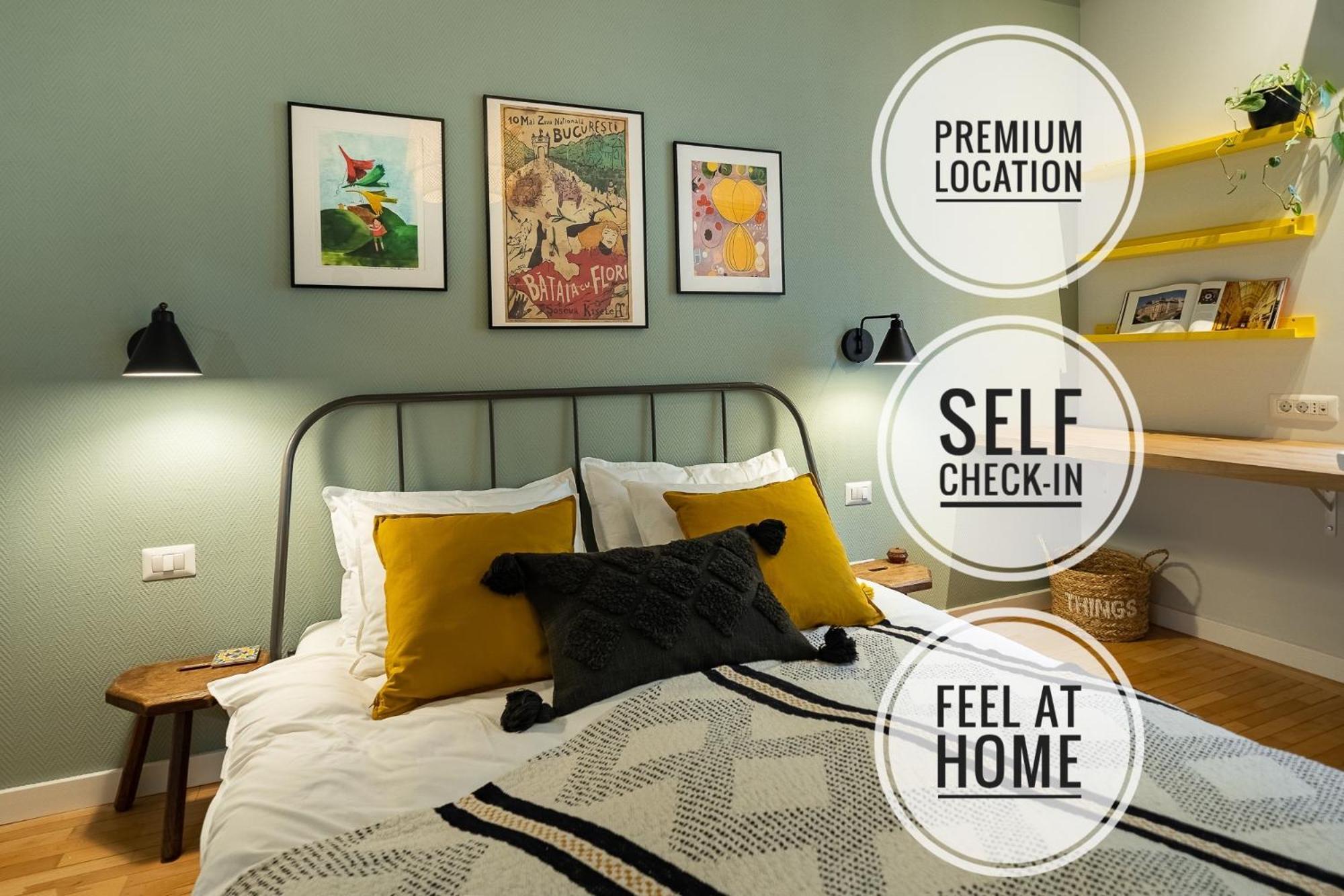 Bohemian Apartment In Old Town - Self Check-In Bucharest Exterior photo